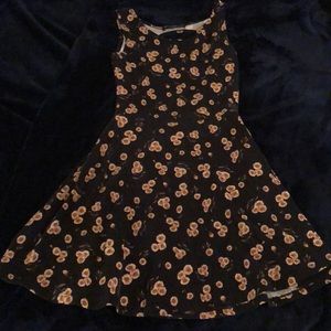 Open back sunflower sun dress